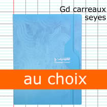 CLA7483-Cahier-CALLIGRAPHE-sans-spirales-24x32-96p48p-Grands-Carreaux-Seyes-70g