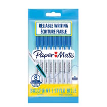 2084422-lot-de-8-stylos-bille-papermate-045-pointe-fine-bleu