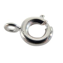 268413-4-fermoirs-à-ressort-7mm-couleur-argent