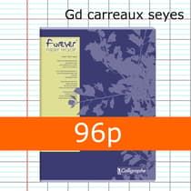 17493C-cahier-24x32-calligraphe-forever-grands-carreaux-seyès-96p-papier-recycle-70g-s