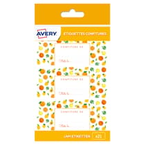 AVECONF21J-21-etiquettes-pots-de-confiture-fruits-jaunes-avery-95-x-40-mm
