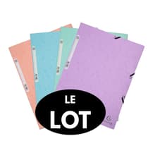 lot-de-4-Chemise-3-rabats-EXACOMPTA-Aquarel-carton