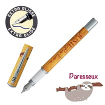 KR24159-stylo-plume-plumink-paresseux-jaune