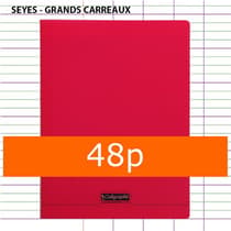 cahier-clairefontaine-A4-rouge-48p-seyes