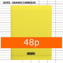 cahier-clairefontaine-jaune-A4-48p-seyes