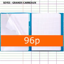 Cahier Koverbook-17x22-séyès-polypro-bleu-avec-marque-pages-CLA951412C