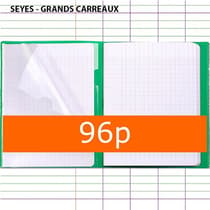 Cahier-Koverbook-A4-séyès-polypro-vert-avec-marque-pages-CLA971413C