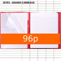 Cahier-Koverbook-17x22-séyès-polypro-rouge-96p-avec-marque-pages-CLA951414C