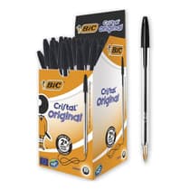 boite-de-50-stylos-bic-pointe-moyenne-noir