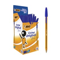 boite-50-bic-cristal-orange-bleu