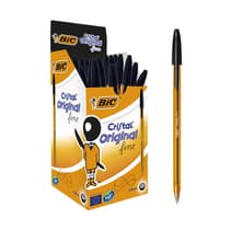boite-50-bic-cristal-orange-noir