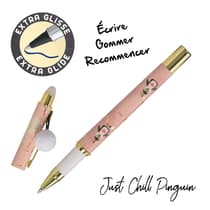 CARKR24755BLIST-stylo-bille-effacable-effacink-just-chill-pingouin-love-encre-bleue-1
