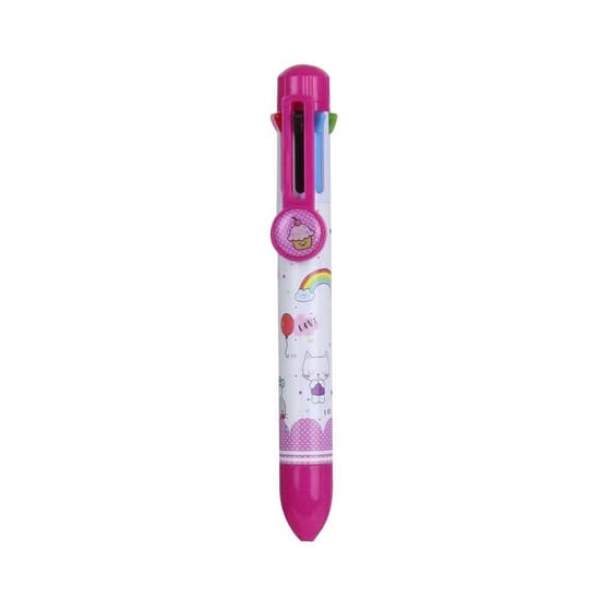 CMPEC32251ROSE-stylo-bille-8-couleurs-kawai-corps-rose-1