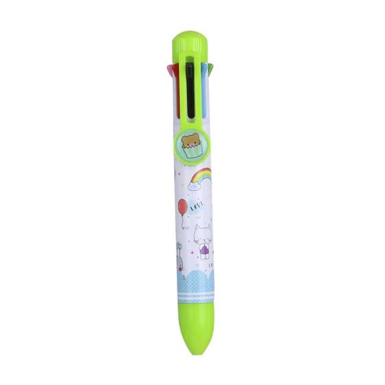 CMPEC32251VERT-stylo-bille-8-couleurs-kawai-corps-vert-1