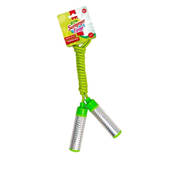 VAN2008444VERTBLEU-corde-a-sauter-210cm-summertime-poignees-metalliques-2