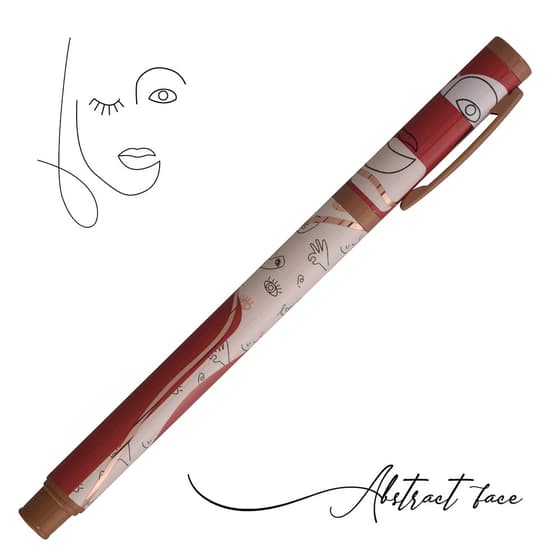 CARKR25072BLIST-stylo-plume-metal-plumink-abstract-faces-2