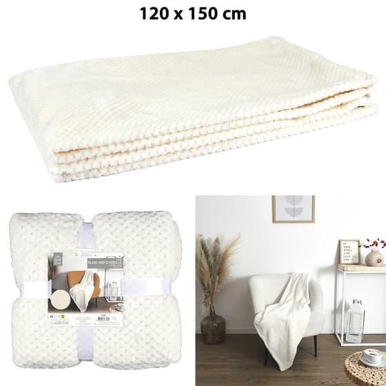 CMPTX0096-plaid-nid-dabeille-creme-120x150cm-2