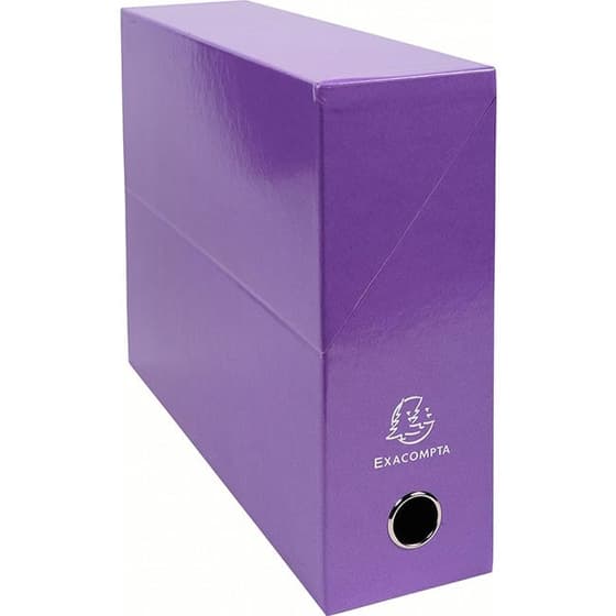 Boite-d'archives-Violet-EXACOMPTA-Iderama-dos-90mm-89926E_1