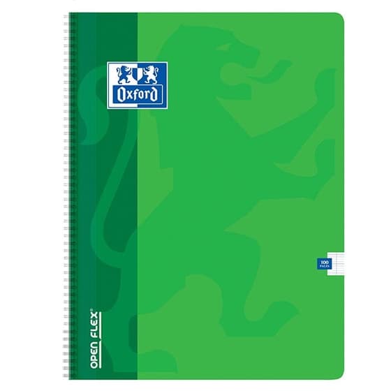 400007660VERT-Cahier-Openflex-OXFORD-polypro-A4-100-pages-Seyès-Vert