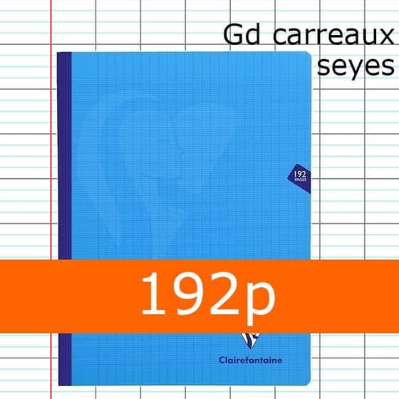 309341c-Cahier-Couverture-plastique-Bleu-CLAIREFONTAINE-24x32-192p