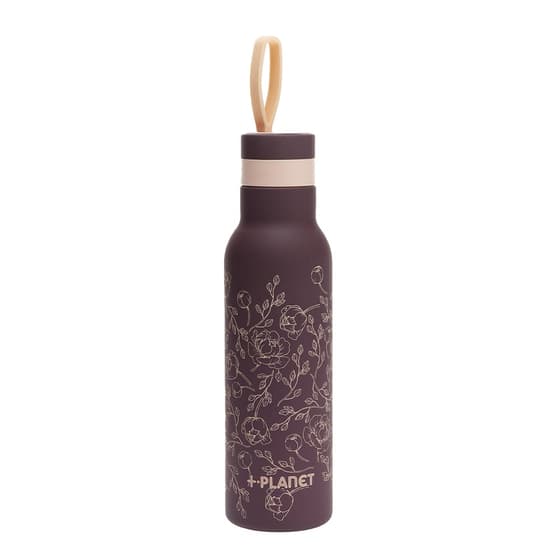 PIUPL031PEO-Gourde-isotherme-PIU-FORTY-Planet-Pivoines-500ml-Bordeaux