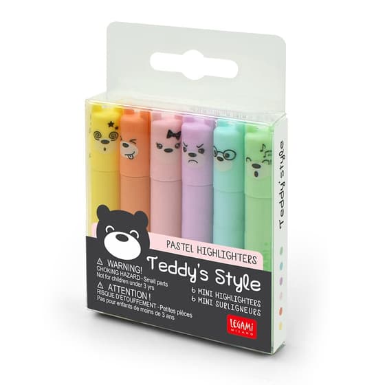 LEGMHKIT4-6-mini-Surligneurs-Pastel-Ourson-LEGAMI-4