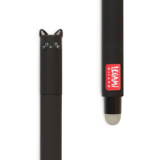 LEGEPBLAKIT5-Stylo-effacable-LEGAMI-Chat-pointe-moyenne-07mm-encre-gel-noire-1