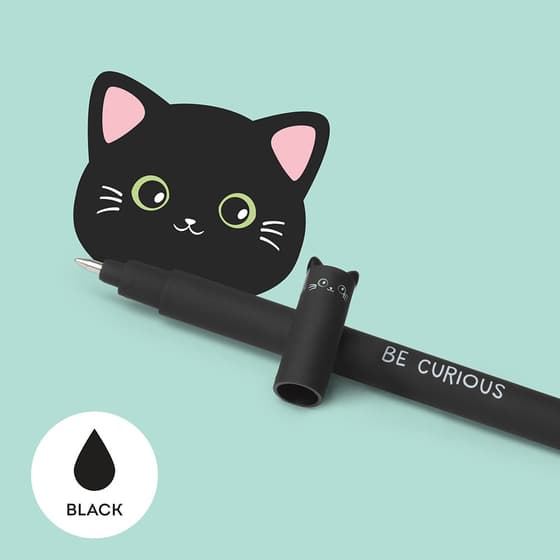LEGEPBLAKIT5-Stylo-effacable-LEGAMI-Chat-pointe-moyenne-07mm-encre-gel-noire-4
