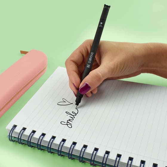 LEGEPBLAKIT5-Stylo-effacable-LEGAMI-Chat-pointe-moyenne-07mm-encre-gel-noire-2