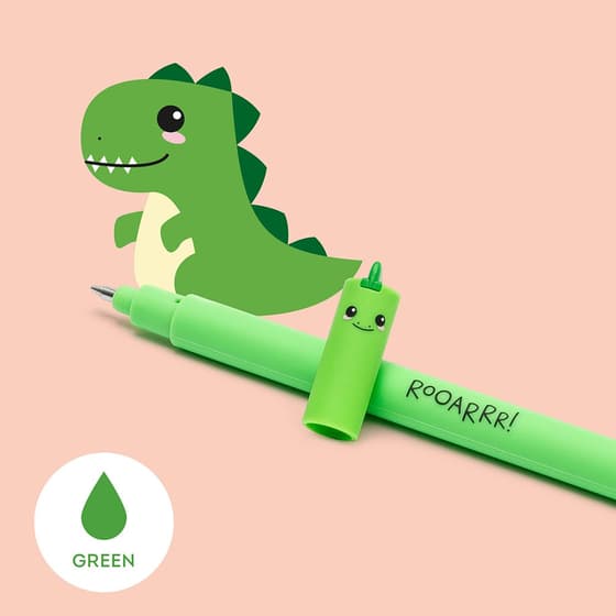 LEGEPGREKIT7-Stylo-effacable-LEGAMI-Dino-pointe-moyenne-07mm-encre-gel-verte-4