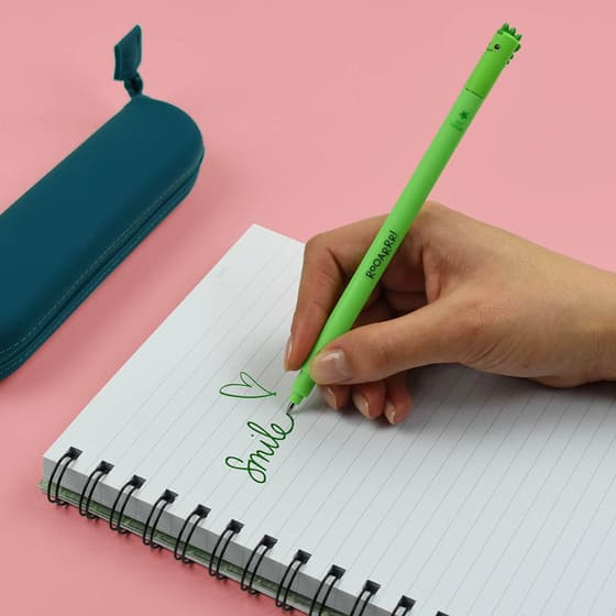 LEGEPGREKIT7-Stylo-effacable-LEGAMI-Dino-pointe-moyenne-07mm-encre-gel-verte-2