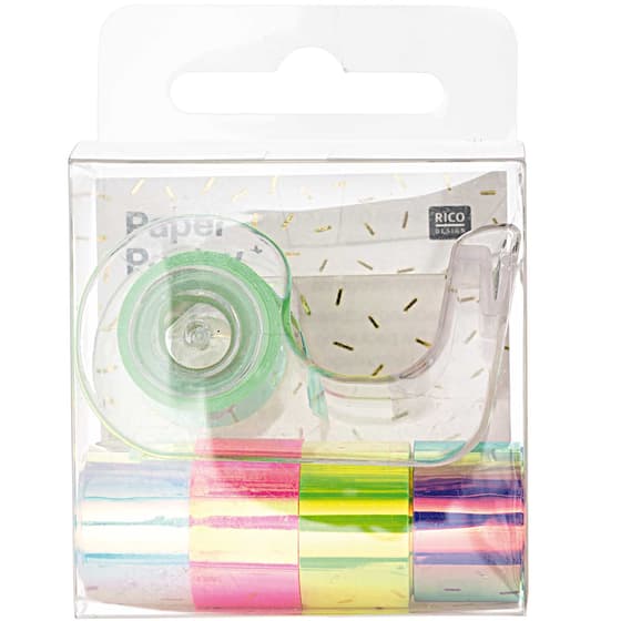 RIC500703252-Masking-Tape-Holographique-lot-de-5-rouleaux-Arc-en-ciel-Devidoir-1