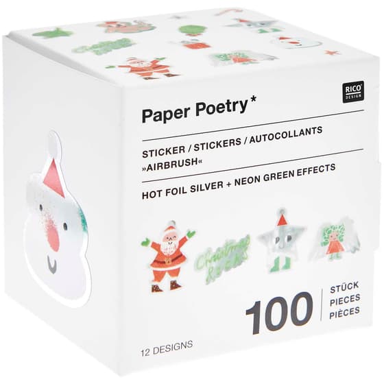 RIC300679-Rouleau-de-100-stickers-Christmas-Rocks-2