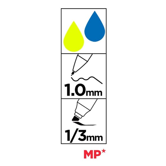 maipa380-lot-de-2-stylos-retractables-pointe-moyenne-1-surligneur-jaune-pointe-biseautee-3
