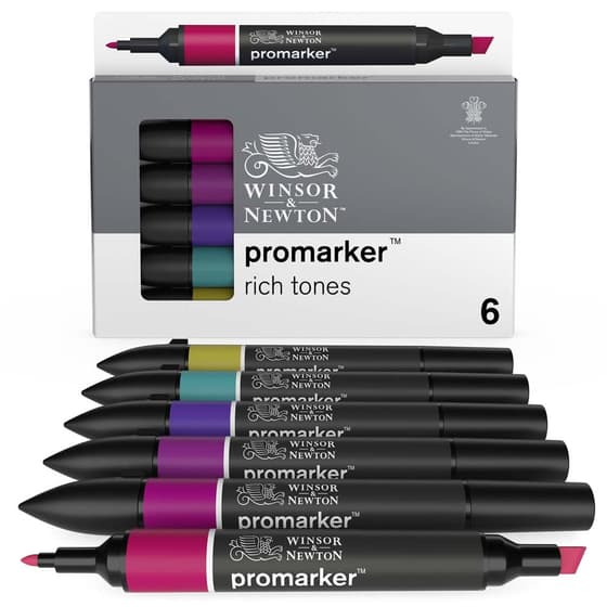 6-feutres-promarker-tons-riches