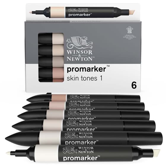 6-feutres-promarkers-teint-peau-winsor-newton