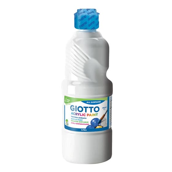 peinture-acrylique-brillante-500ml-blanc