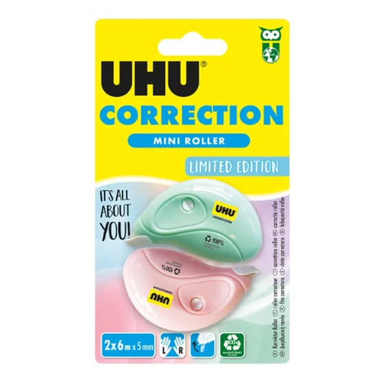uhu9000012-2-minis-souris-de-correction-uhu-rose-et-vert