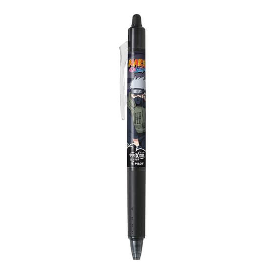 stylo-roller-pilot-frixion-clicker-effacable-et-retractable-naruto-shippuden-noir-kakashi
