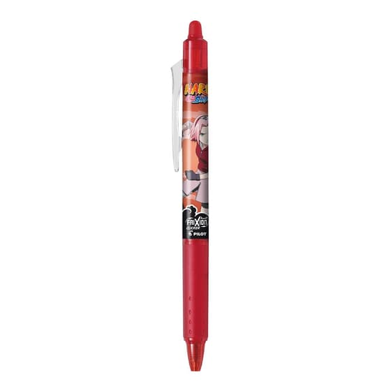 stylo-roller-pilot-frixion-clicker-effacable-et-retractable-naruto-shippuden-rouge-sakura