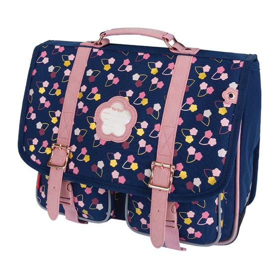 obe6715630-cartable-kickers-fantaisie-flowers-38cm-2-compartiments