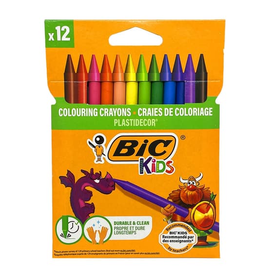 fournitures-scolaires-pas-cher-12-craies-plastiques-de-coloriage-bic