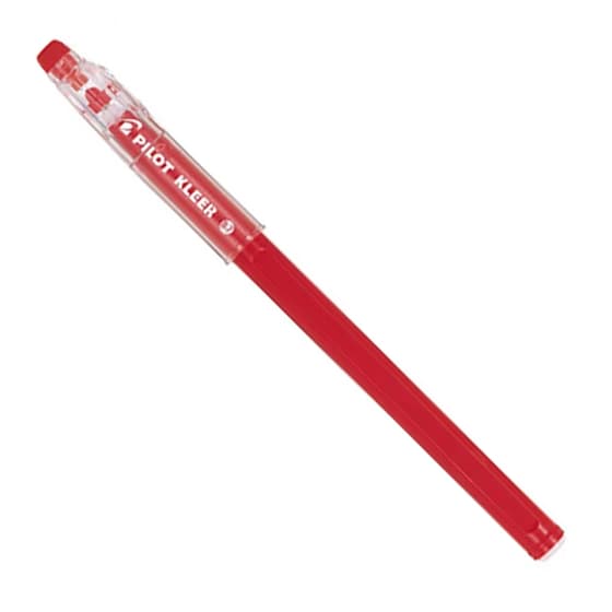 pil4902505523670P-stylo-bille-effacable-pilot-kleer-pointe-moyenne-rouge