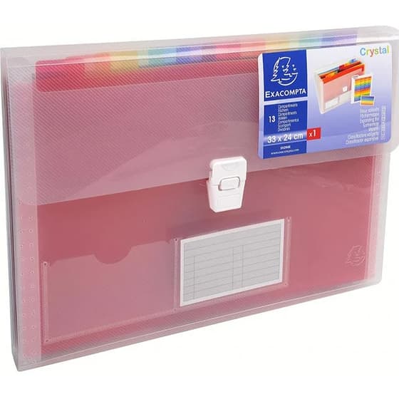 Trieur valisette 13 compartiments EXACOMPTA format A4