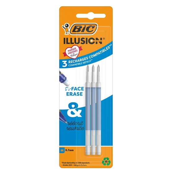 bic5165171-3-recharges-stylo-roller-bic-illusion-bleu