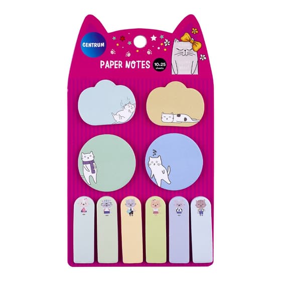 cen80200-bloc-de-notes-repositionnables-chat-assorties