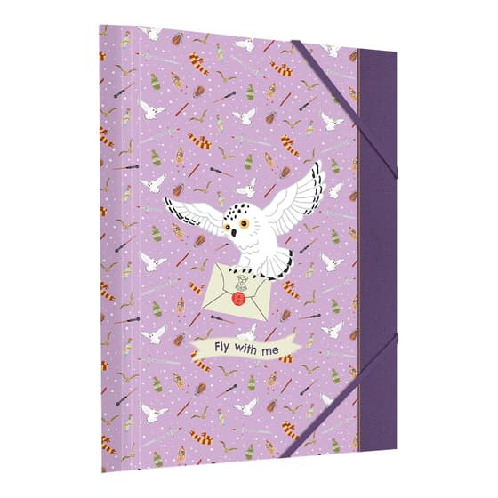 kidhap55418violet-chemise-a-rabats-harry-potter-hedwig-carton-violette