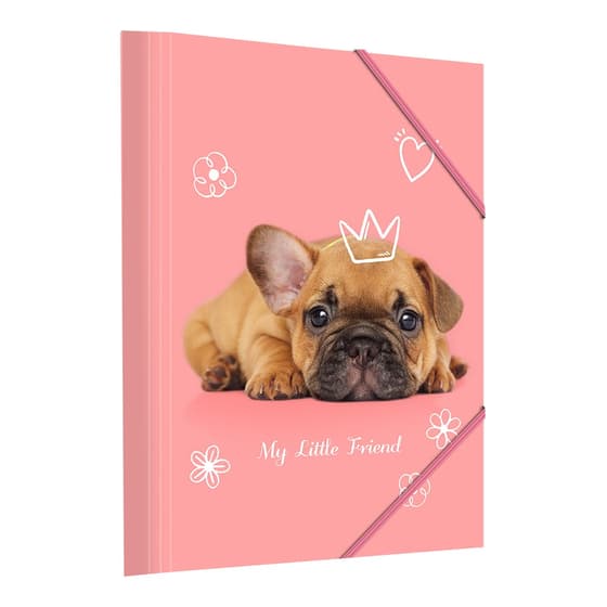 kid25kid01406chien-chemise-3-rabats-little-friends-chien-rose