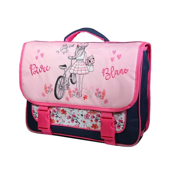 bagdes25pbth13bike-cartable-poivre-blanc-38cm-2-compartiments-rose-2