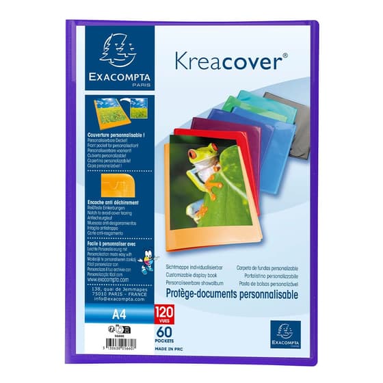 exa5660eviolet-protege-documents-a4-personnalisable-exacompta-kreacover-120-vues-violet